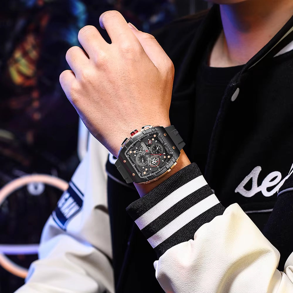 CURREN 8442 Neutral Waterproof Calendar Watch Men'S Multifunctional Six-Hand Quartz Wristwatch Men'S Wristwatch